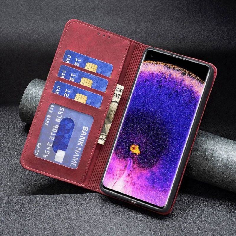 Housse Oppo Reno 7 BINFEN COLOR flip simili cuir