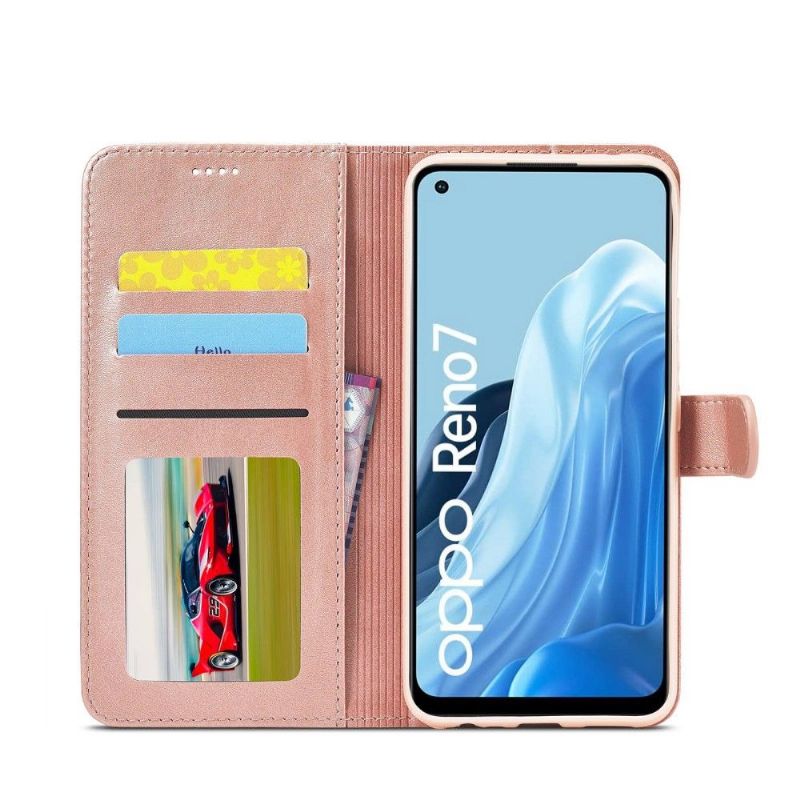 Housse Oppo Reno 7 Effet Cuir LC.IMEEKE