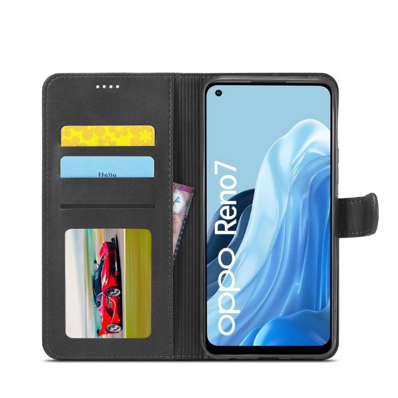 Housse Oppo Reno 7 Effet Cuir LC.IMEEKE