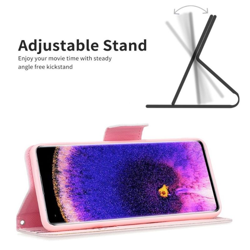 Housse Oppo Reno 7 Girafe avec lunettes