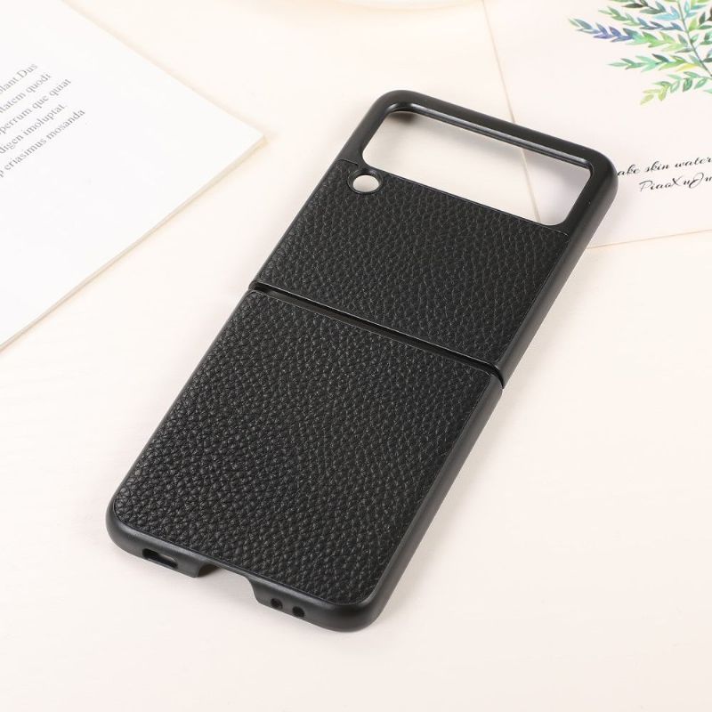 Coque Samsung Galaxy Z Flip 3 5G cuir véritable grainé