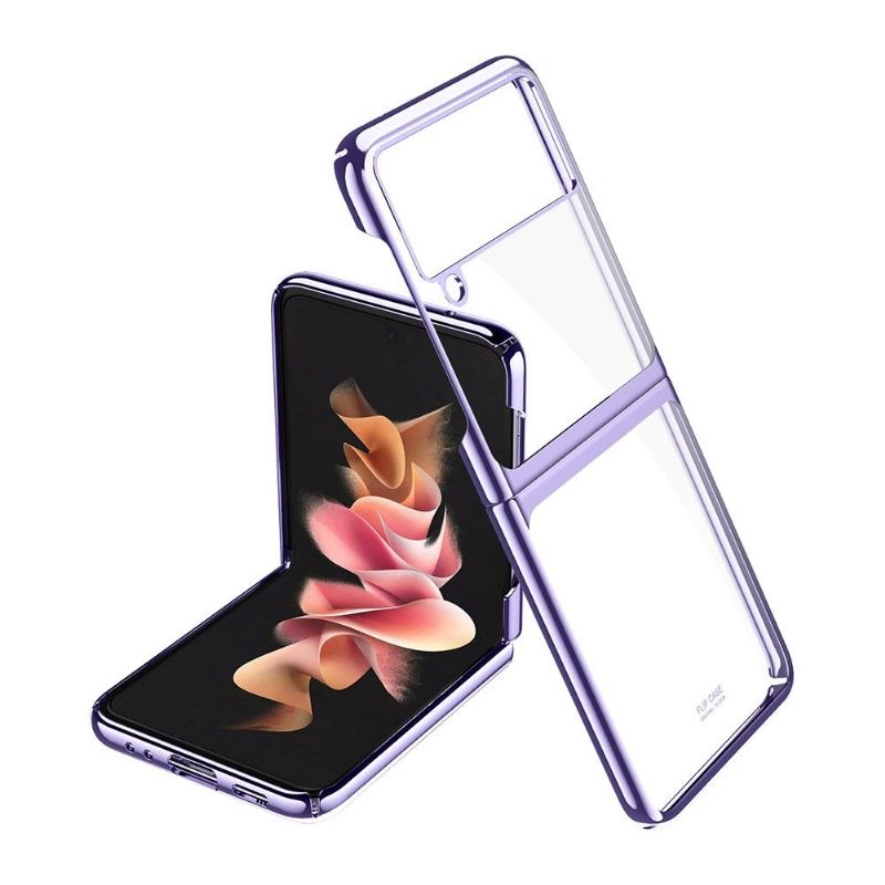 Coque Samsung Galaxy Z Flip3 5G Transparent Rebords Colorés