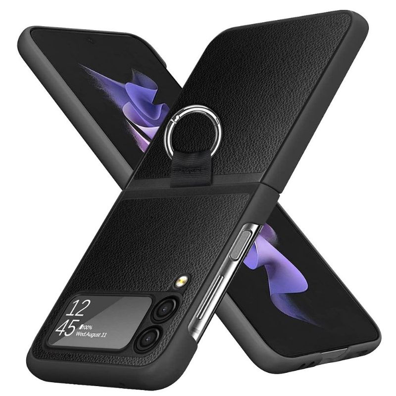 Samsung Galaxy Z Flip3 5G - Coque simili cuir Ring