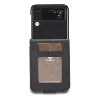 Samsung Galaxy Z Flip3 5G - Etui effet cuir porte-carte