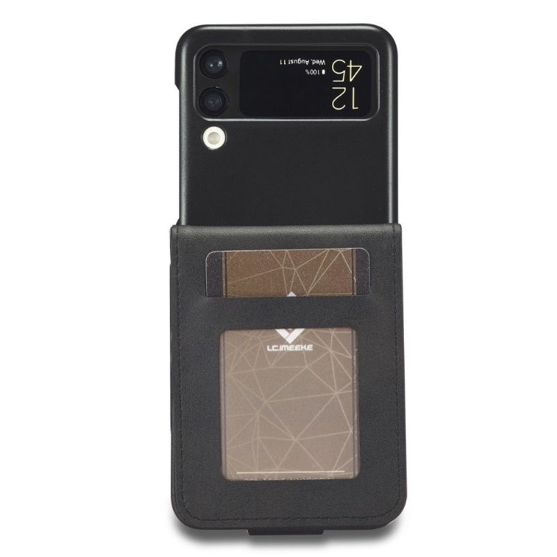 Samsung Galaxy Z Flip3 5G - Etui effet cuir porte-carte