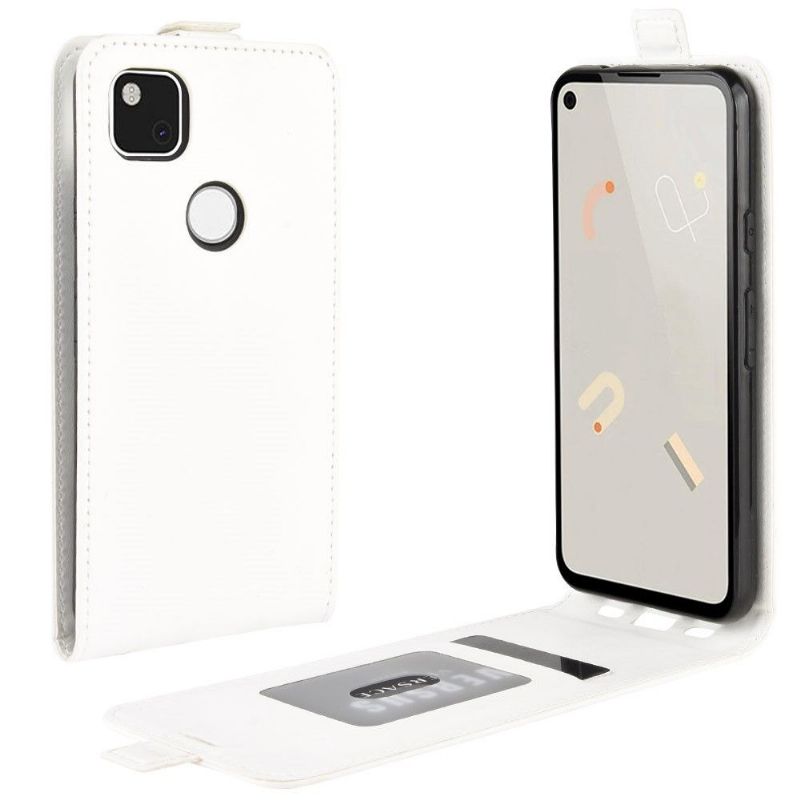 Étui Google Pixel 4a simili cuir avec rabat vertical