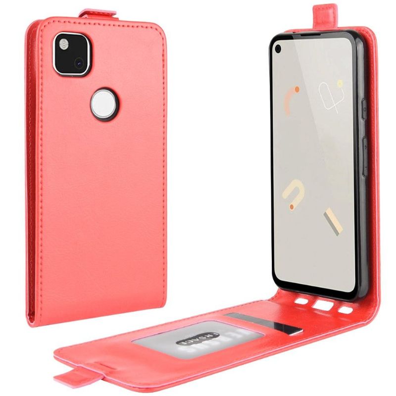 Étui Google Pixel 4a simili cuir avec rabat vertical