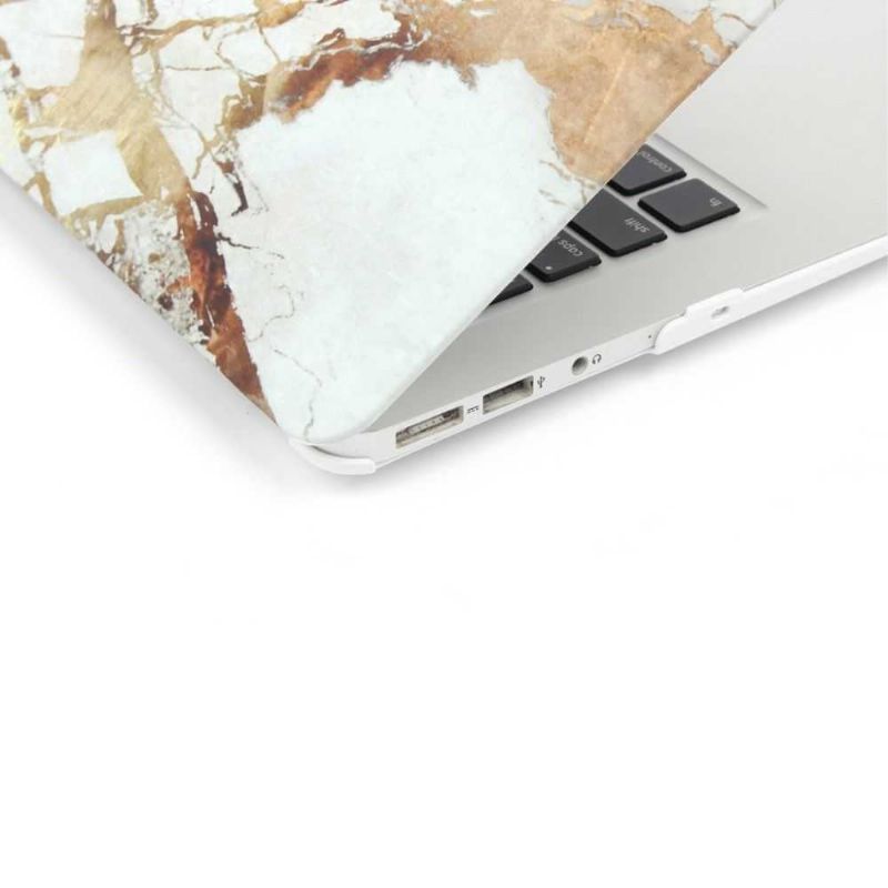 Coque MacBook Pro 13 pouces Marbre - Or / Gris