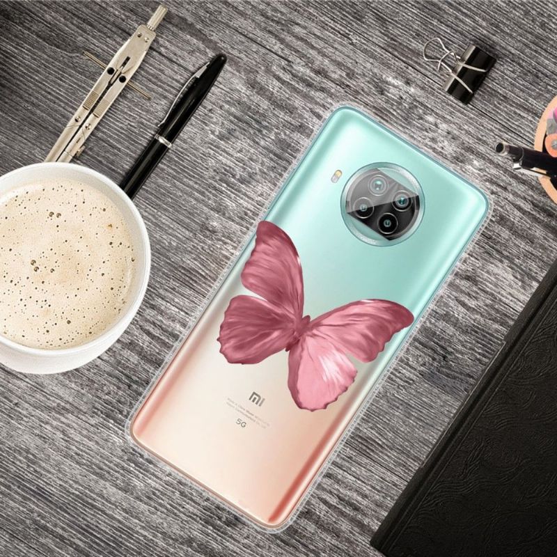 Coque Xiaomi Mi 10T Lite Papillon Rose