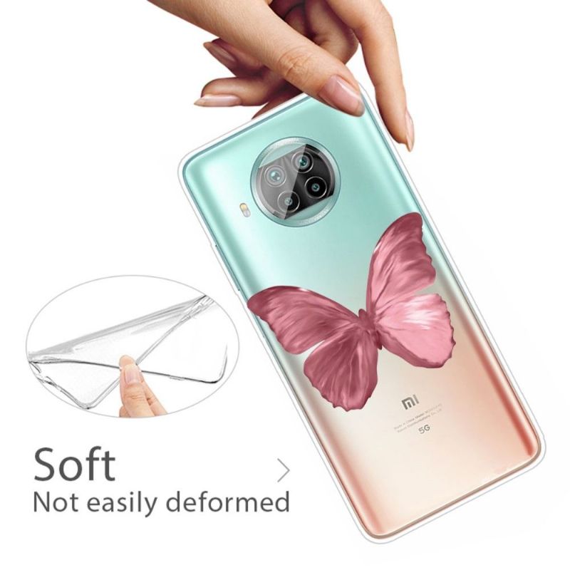 Coque Xiaomi Mi 10T Lite Papillon Rose