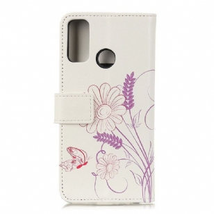 Housse Honor 9X Lite Illustration Fleurs et Papillon