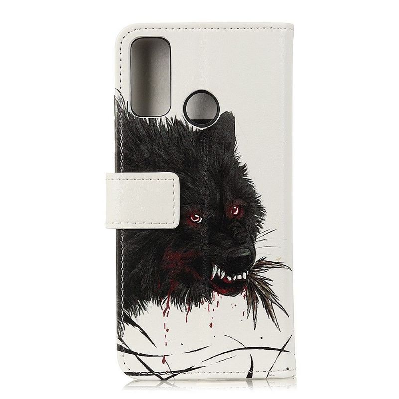 Housse Honor 9X Lite loup noir