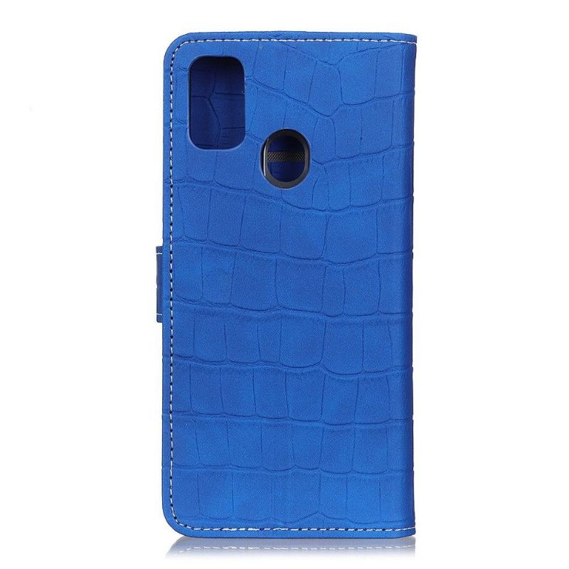 Housse Honor 9X Lite Simili Cuir Aspect Croco