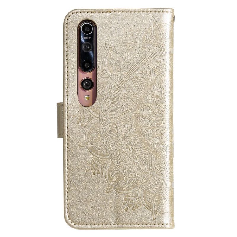 Housse Xiaomi Mi 10 Mandala Soleil Relief