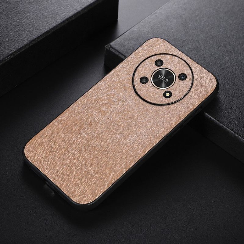 Coque Honor Magic 4 Lite 5G Simili Cuir Effet Écorce