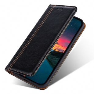 Housse Honor Magic 4 Lite 5G Flip folio coutures