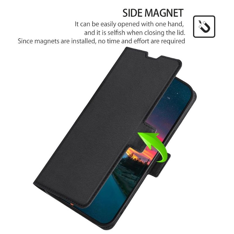 Housse Honor Magic 4 Lite 5G simili cuir Minimalist Business