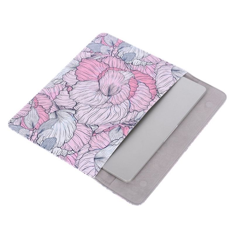 Pochette ordinateur design enveloppe fleurs