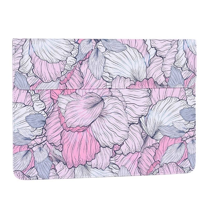 Pochette ordinateur design enveloppe fleurs