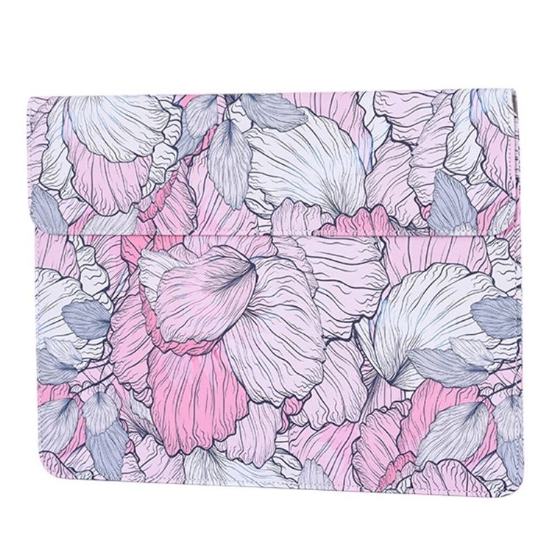 Pochette ordinateur design enveloppe fleurs