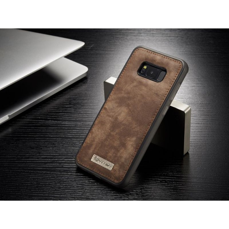 Samsung Galaxy S8 Plus - Coque et housse porte cartes 2-en-1 - Marron