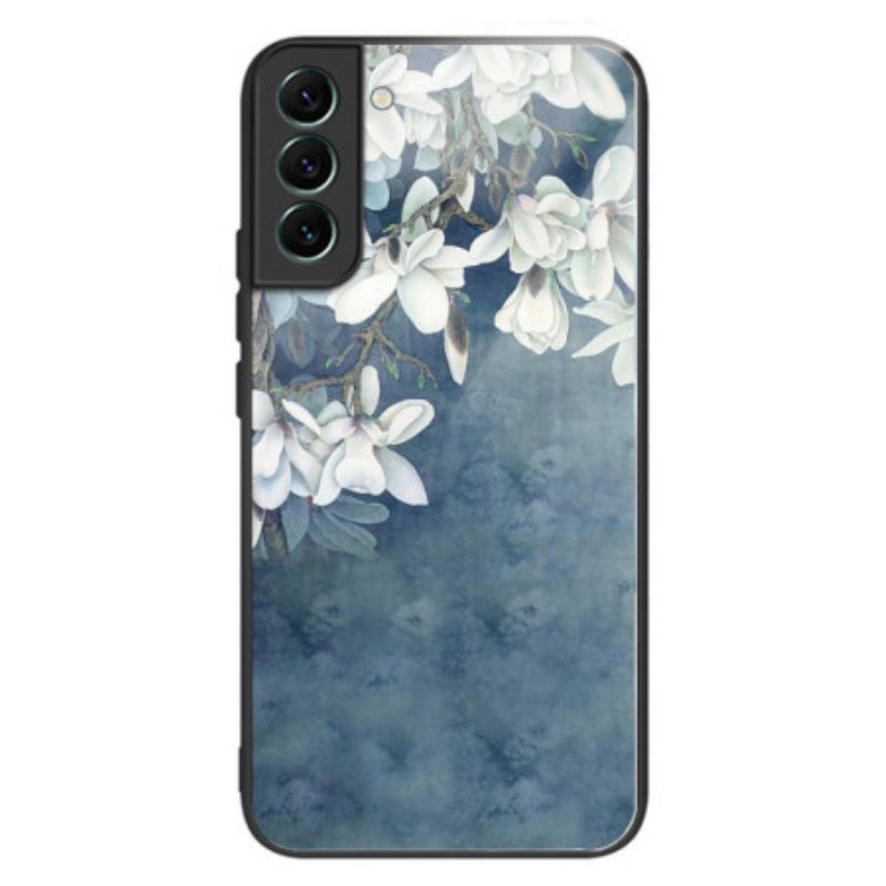 Coque Samsung Galaxy S24 5G Verre Trempé Magnolias