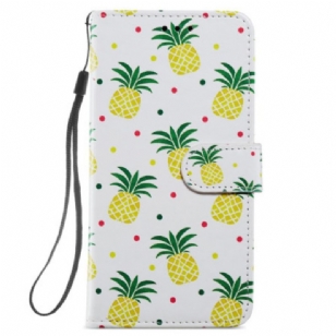 Housse Samsung Galaxy S24 5G Ananas à Lanière