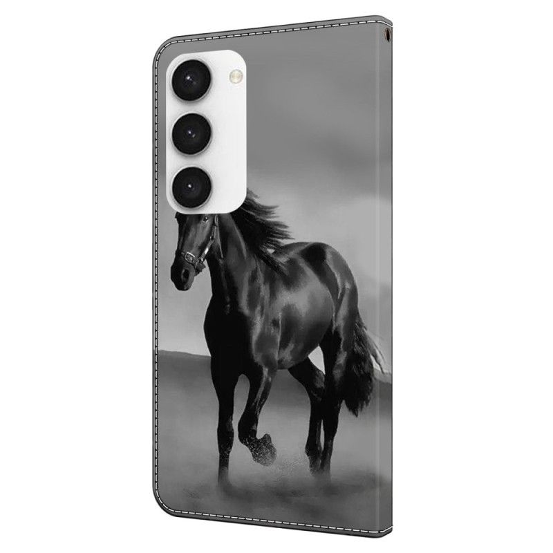 Housse Samsung Galaxy S24 5G Cheval Noir