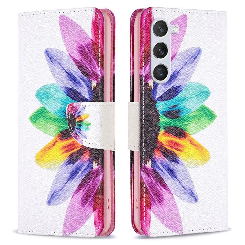 Housse Samsung Galaxy S24 5G Fleur Aquarelle