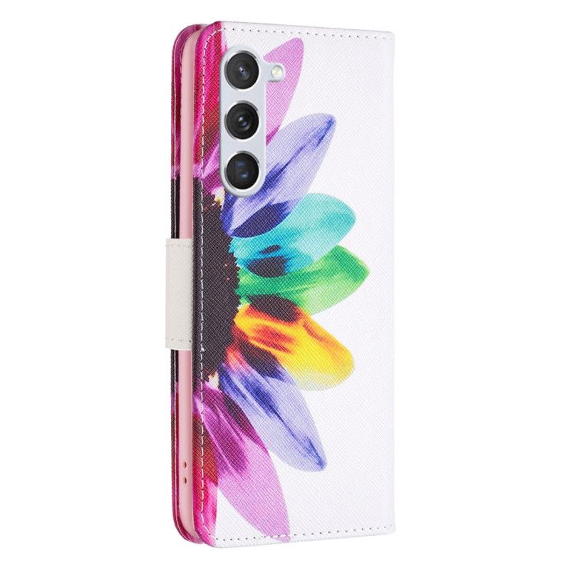 Housse Samsung Galaxy S24 5G Fleur Aquarelle