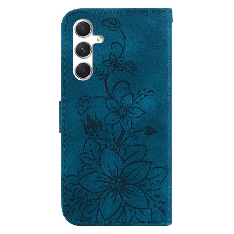 Housse Samsung Galaxy S24 5G Floralie à Lanière