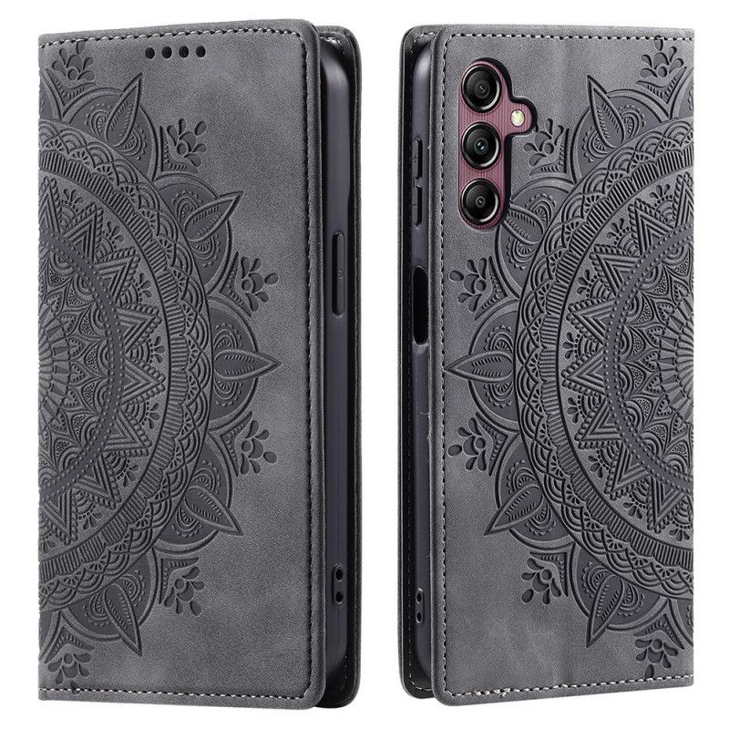 Housse Samsung Galaxy S24 5G Mandala Discret à Lanière