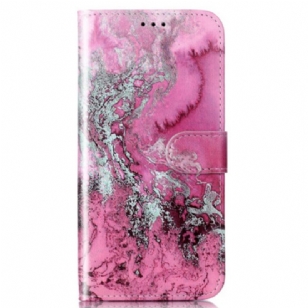 Housse Samsung Galaxy S24 5G Motif Marbré Rose