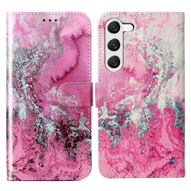 Housse Samsung Galaxy S24 5G Motif Marbré Rose