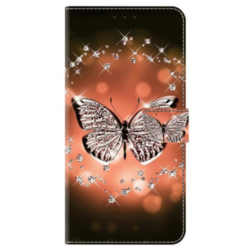 Housse Samsung Galaxy S24 5G Papillon de Cristal