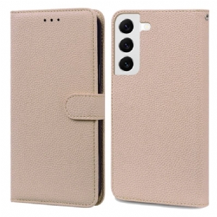 Housse Samsung Galaxy S24 5G Simili Cuir Litchi à Lanière