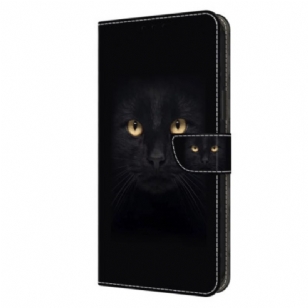 Housse Samsung Galaxy S24 5G Yeux de Chat noir