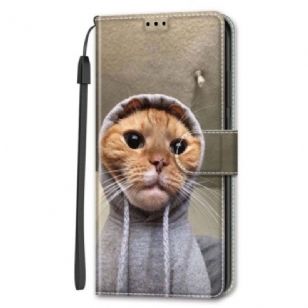 Housse Samsung Galaxy S24 5G Yo Cat avec Lanière