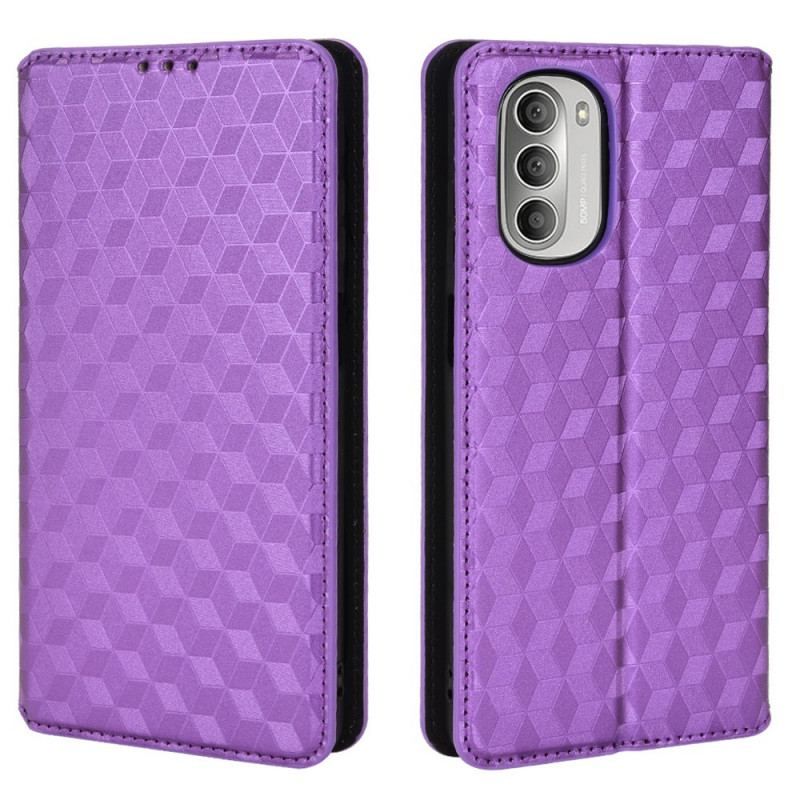 Flip Cover Moto G51 5G Effet Cuir Diamant