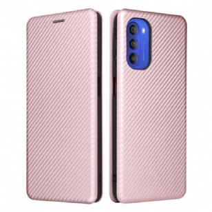 Flip Cover Moto G51 5G Silicone Carbone Coloré