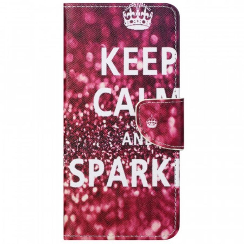 Housse Moto G51 5G Keep Calm and Sparkle