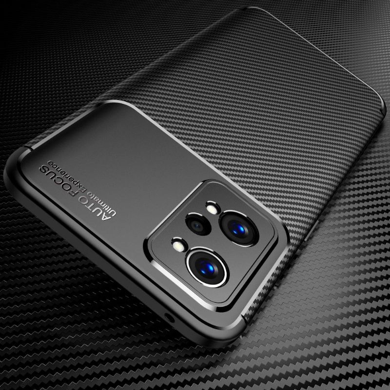 Coque Realme GT Neo 3T / Neo 2 style fibre de carbone