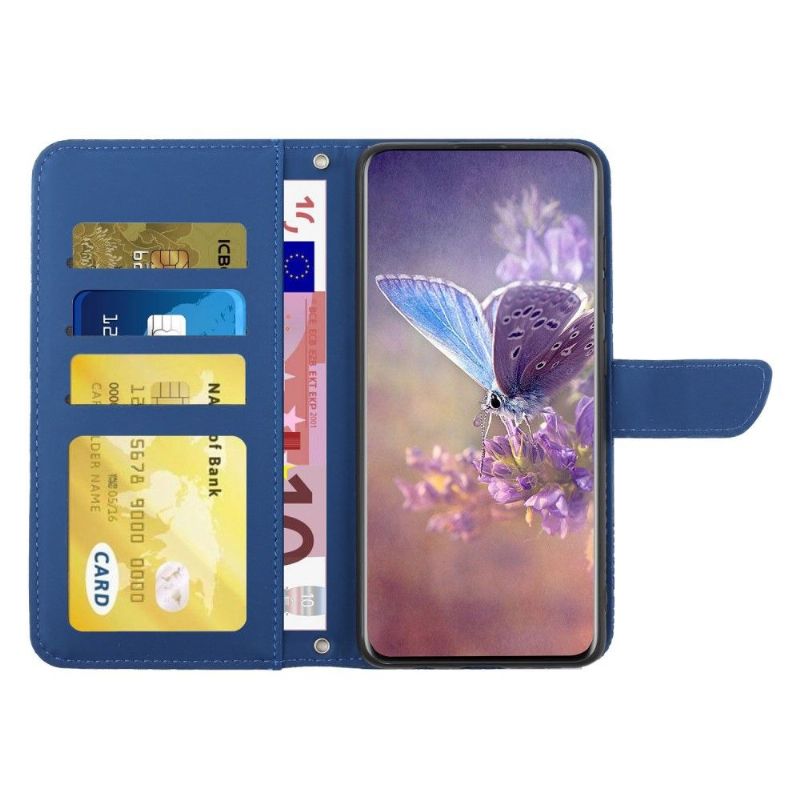 Housse Realme GT Neo 3T / Neo 2 Illustration Papillon et Fleurs à Lanière