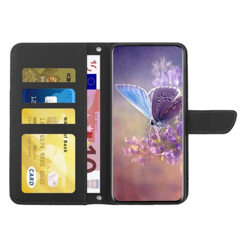 Housse Realme GT Neo 3T / Neo 2 Illustration Papillon et Fleurs à Sangle