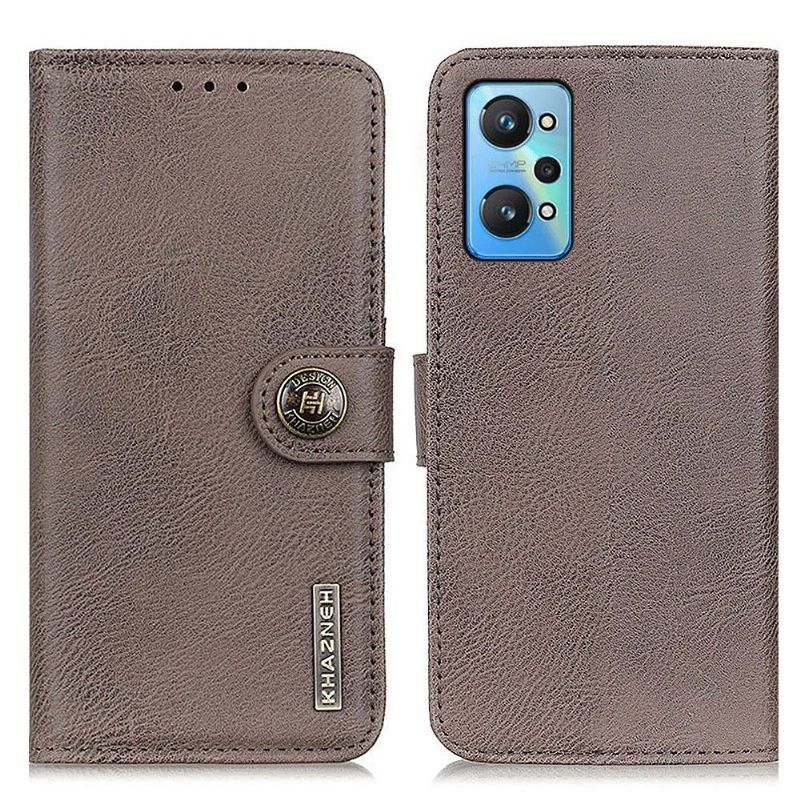 Housse Realme GT Neo 3T / Neo 2 KHAZNEH Effet Cuir Porte-Cartes