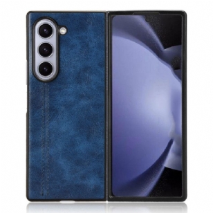 Coque Samsung Galaxy Z Fold 6 Simili Cuir Couture