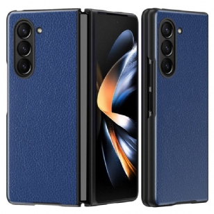 Coque Samsung Galaxy Z Fold 6 Simili Cuir Litchi