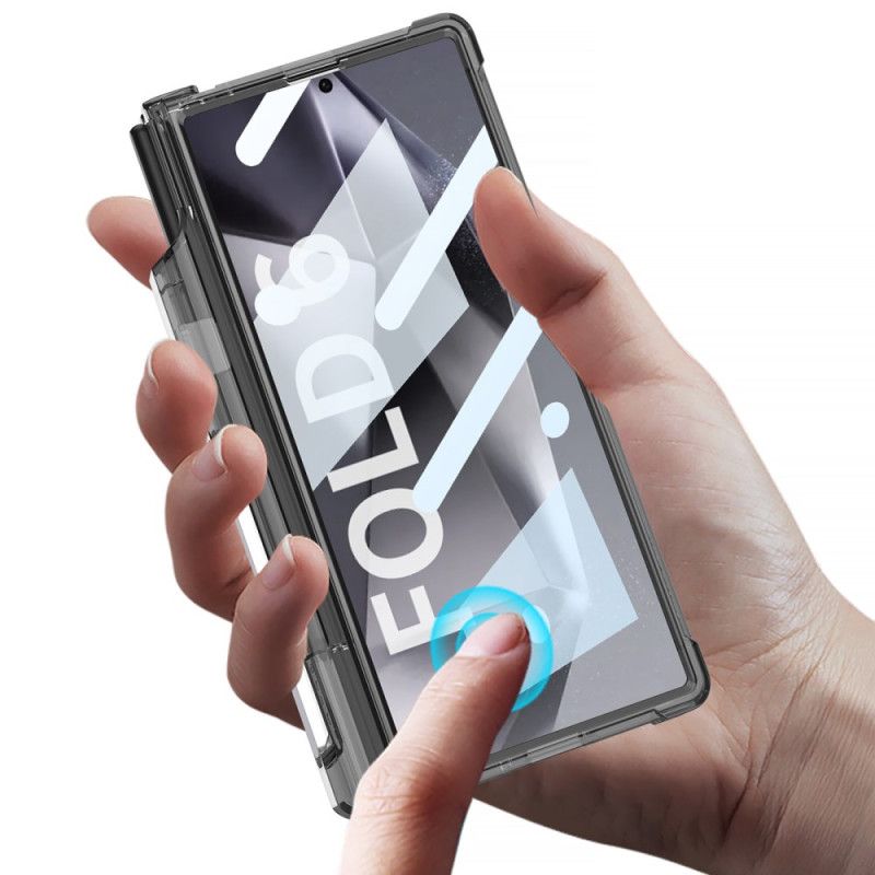 Coque Samsung Galaxy Z Fold 6 Transparente Porte-Stylet et Support GKK