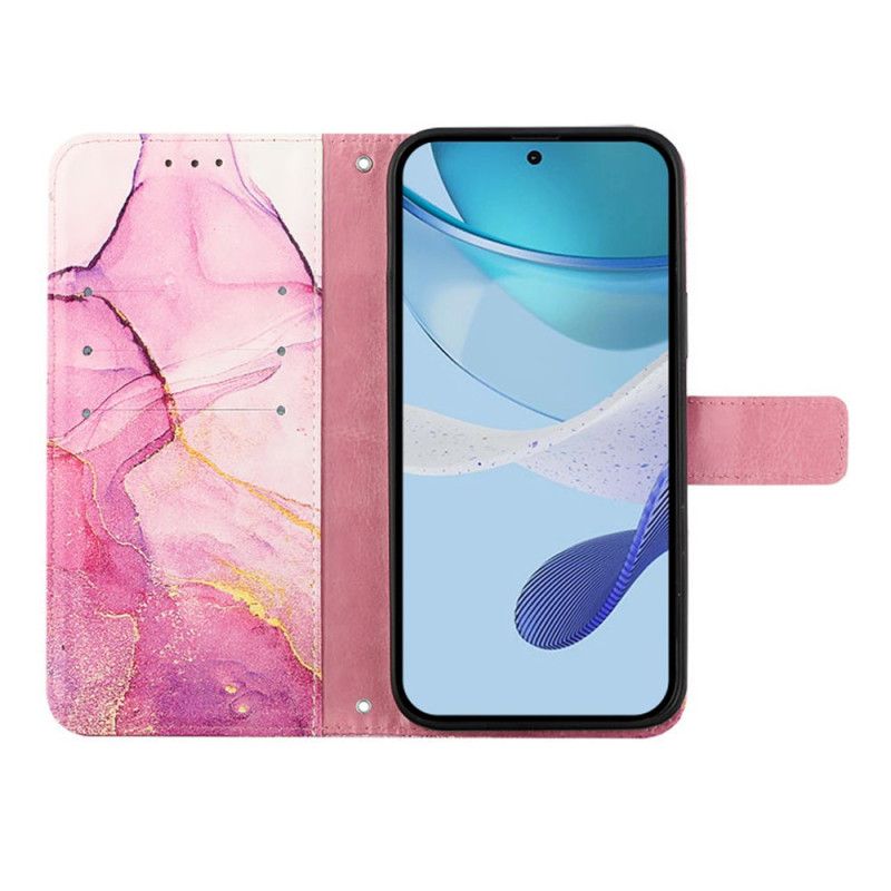 Housse Samsung Galaxy Z Fold 6 Marbre à Bandoulière