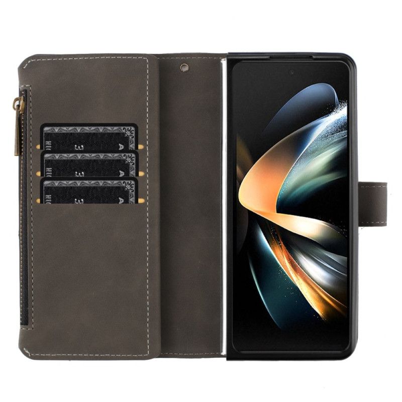 Housse Samsung Galaxy Z Fold 6 Portefeuille Géométrie BINFEN COLOR